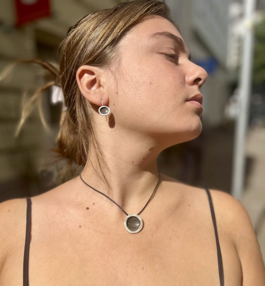 Set aus geschwärztem Silber